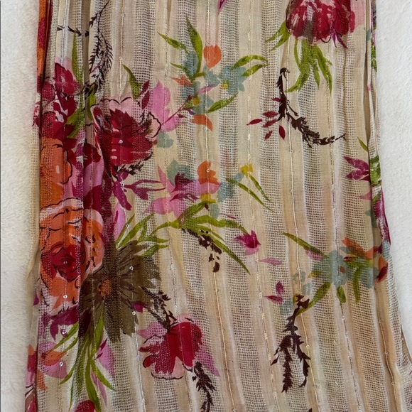 Beautiful Floral Multicolor Scarf - Picture 5 of 7